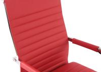 Bürostuhl Amadora Kunstleder rot 