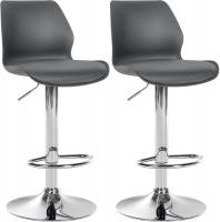 2er Set Barhocker Gilbert Kunststoff grau 2er Set Barhocker Gilbert Kunststoff grau