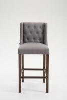 Barhocker Cassandra Stoff Antik-dunkel hellgrau Barhocker Cassandra Stoff Antik-dunkel hellgrau