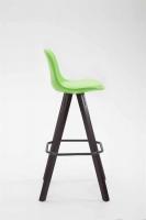 Barhocker Franklin Vollgepolstert Kunstleder Square Cappuccino (eiche) grün 