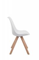 4er Set Stühle Toulouse Kunstleder Natura Square weiß 4er Set Stühle Toulouse Kunstleder Natura Square weiß