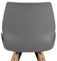 Stuhl Luna Kunststoff grau 