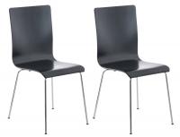 2er Set Besucherstuhl Pepe schwarz 2er Set Besucherstuhl Pepe schwarz