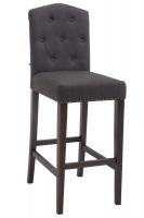 Barhocker Louise Stoff antik dunkelgrau Barhocker Louise Stoff antik dunkelgrau