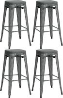 4er Set Barhocker Fletcher grau 4er Set Barhocker Fletcher grau