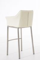 Barhocker Damaso E mit 4-Fuß Gestell creme 