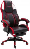 Bürostuhl Clovis Kunstleder schwarz/rot Bürostuhl Clovis Kunstleder schwarz/rot