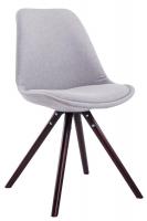Besucherstuhl Toulouse Stoff Rund cappuccino (eiche) grau Besucherstuhl Toulouse Stoff Rund cappuccino (eiche) grau