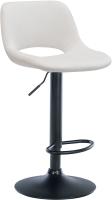 Barhocker Camden Samt schwarz creme Barhocker Camden Samt schwarz creme