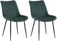 2er Set Stühle Rahden Samt grün 2er Set Stühle Rahden Samt grün