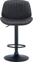2er Set Barhocker Nova Kunstleder walnuss/schwarz 