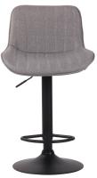 2er Set Barhocker Lentini Stoff schwarz grau 2er Set Barhocker Lentini Stoff schwarz grau