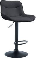 Barhocker Vonore Kunstleder schwarz schwarz Barhocker Vonore Kunstleder schwarz schwarz
