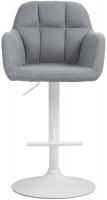 Barhocker Natoma Stoff weiß grau Barhocker Natoma Stoff weiß grau