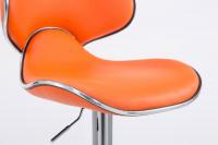 2er Set Barhocker Las Vegas V2 Kunstleder chrom orange 2er Set Barhocker Las Vegas V2 Kunstleder chrom orange