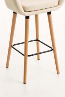 Barhocker Grant Kunstleder creme Barhocker Grant Kunstleder creme