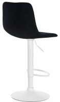 Barhocker Divo Stoff Weiß schwarz Barhocker Divo Stoff Weiß schwarz