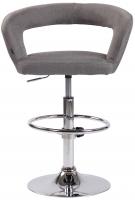 Barhocker Jaen Stoff grau Barhocker Jaen Stoff grau