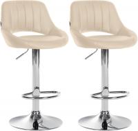 2er Set Barhocker Milet Kunstleder C creme 2er Set Barhocker Milet Kunstleder C creme