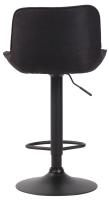 Barhocker Lentini Stoff schwarz schwarz Barhocker Lentini Stoff schwarz schwarz
