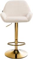 Barhocker Braga Gold Samt creme Barhocker Braga Gold Samt creme