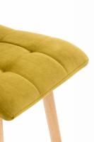 Barhocker Lincoln Samt gelb 