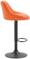 Barhocker Lazio Kunstleder schwarz orange Barhocker Lazio Kunstleder schwarz orange