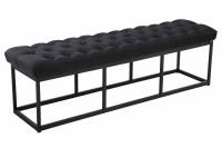 Sitzbank Amun Stoff Schwarz 150 cm schwarz Sitzbank Amun Stoff Schwarz 150 cm schwarz