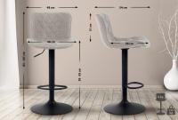 Barhocker Emma Stoff taupe Barhocker Emma Stoff taupe