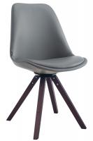 Besucherstuhl Calais square walnuss (eiche) grau Besucherstuhl Calais square walnuss (eiche) grau