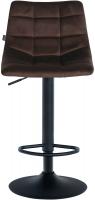 Barhocker Jerry Samt schwarz braun Barhocker Jerry Samt schwarz braun