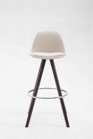 Barhocker Franklin Stoff Rund Cappuccino (eiche) creme Barhocker Franklin Stoff Rund Cappuccino (eiche) creme