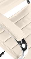 Bürostuhl Mollis Echtleder creme Bürostuhl Mollis Echtleder creme