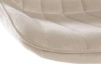 2er Set Barhocker Toni Samt chrom creme 2er Set Barhocker Toni Samt chrom creme