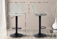 2er Set Barhocker Emma Stoff creme 2er Set Barhocker Emma Stoff creme