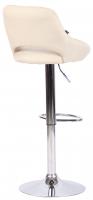 Barhocker Milet Stoff chrom creme Barhocker Milet Stoff chrom creme