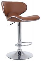 2er Set Barhocker Las Vegas V2 Kunstleder chrom hellbraun 2er Set Barhocker Las Vegas V2 Kunstleder chrom hellbraun