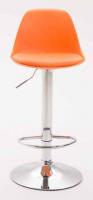 2er Set Barhocker Kiel Kunststoff chrom orange 2er Set Barhocker Kiel Kunststoff chrom orange