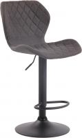 Barhocker Cork Stoff schwarz dunkelgrau Barhocker Cork Stoff schwarz dunkelgrau