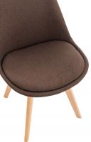 Stuhl Linares Stoff braun 