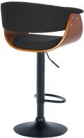 2er Set Barhocker Vestal Stoff walnuss/schwarz 2er Set Barhocker Vestal Stoff walnuss/schwarz