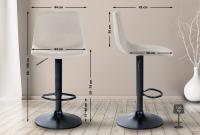 2er Set Barhocker Divo Stoff Schwarz creme 2er Set Barhocker Divo Stoff Schwarz creme