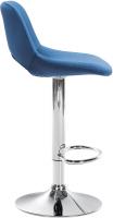 2er Set Barhocker Camden Samt chrom blau 2er Set Barhocker Camden Samt chrom blau