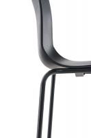 Barhocker Hoover 4-Fuß Gestell schwarz schwarz 
