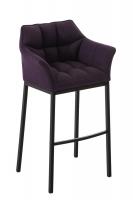 Barhocker Damaso B Stoff mit 4-Fuß Gestell lila Barhocker Damaso B Stoff mit 4-Fuß Gestell lila