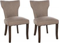 2er Set Esszimmerstuhl Zadar Stoff antik-dunkel taupe 2er Set Esszimmerstuhl Zadar Stoff antik-dunkel taupe