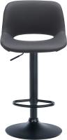 Barhocker Camden Kunstleder schwarz schwarz 