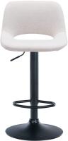 2er Set Barhocker Camden Stoff schwarz creme 2er Set Barhocker Camden Stoff schwarz creme