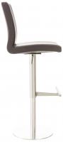 Barhocker Cadiz Kunstleder edelstahl braun 