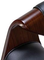 2er Set Barhocker Foley Kunstleder walnuss/schwarz 2er Set Barhocker Foley Kunstleder walnuss/schwarz